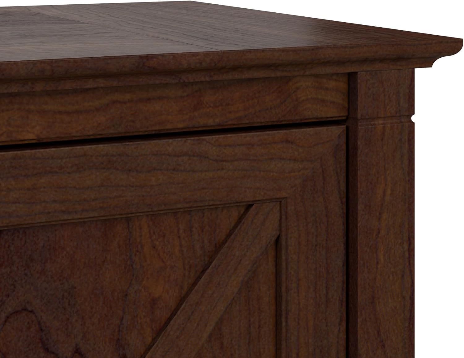 Bush Home Key West 2 Drawer Lateral File Cabinet in Washed Gray, Document Storage for Home Office, Accent Chest with Drawers