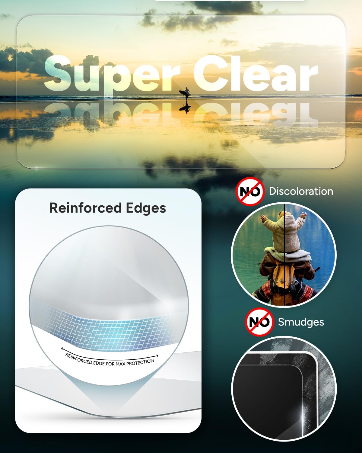 ZAGG Glass Elite VisionGuard+ Screen Protector - iPhone 12 Mini - Impact Protection, Scratch, Fingerprint, Smudge, InvisibleShield, Oil Resistant