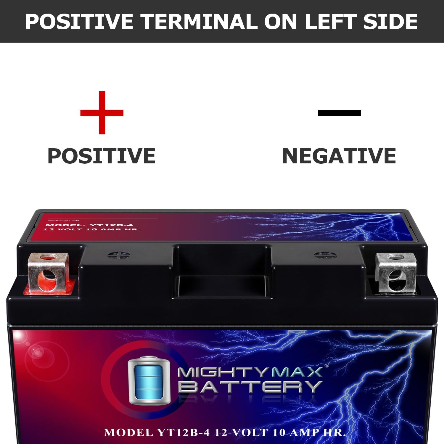 Mighty Max Battery YTZ12S -12 Volt 11 AH, 210 CCA, Rechargeable Maintenance Free SLA AGM Motorcycle Battery