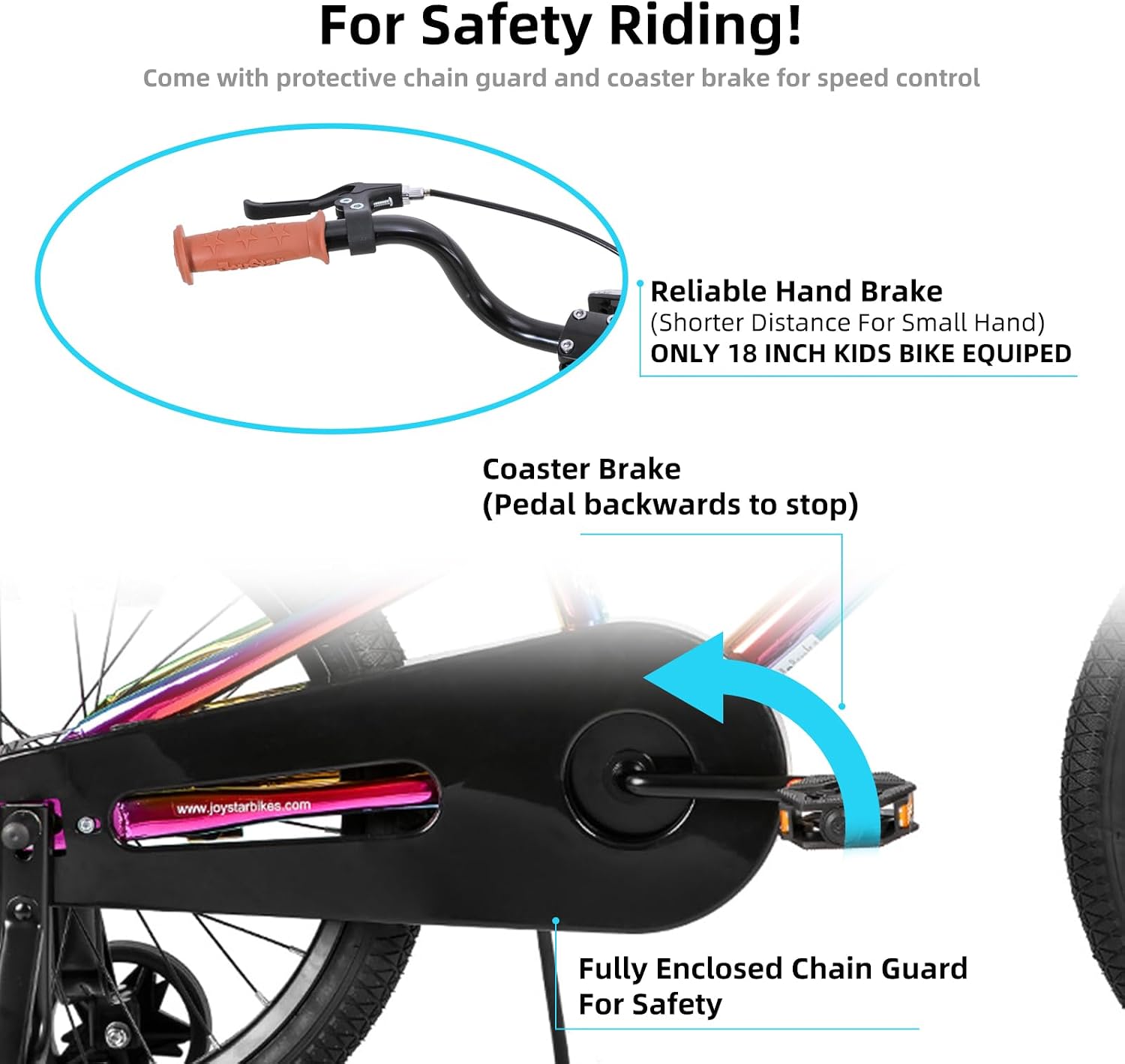 JOYSTAR Kids Bike for Ages 2-12 Years Boys Girls BMX Style Bicycle | 12-20 Inch Kids Bike with Training Wheels, Children Bicycle for Kids & Toddler