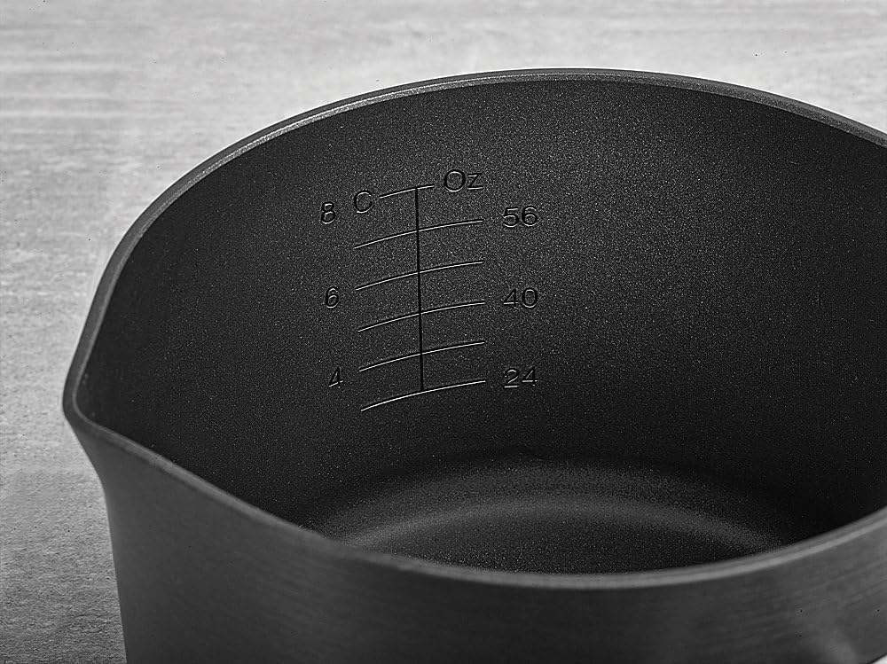 Calphalon 1943333 Classic Nonstick Sauce Pan with Cover, 3.5 quart, Grey