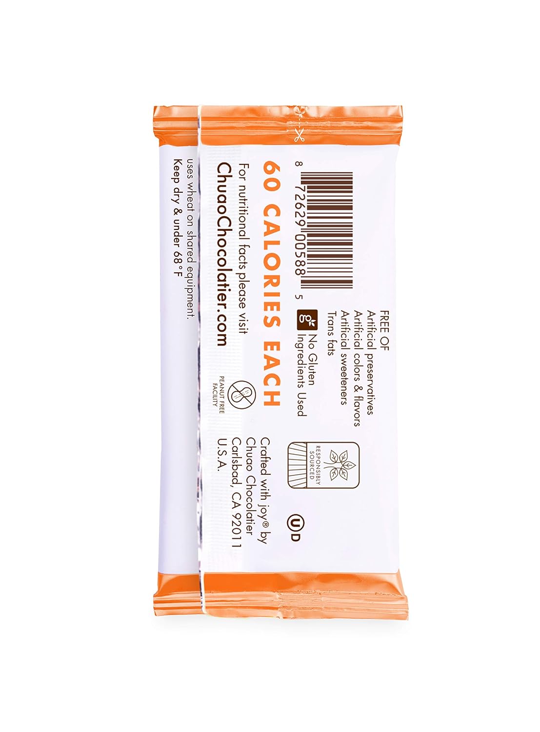 Chuao Chocolatier Salted Chocolate Crunch Dark Chocolate Mini Gourmet Chocolate Bar, 24-Ct. (0.39 oz. each)