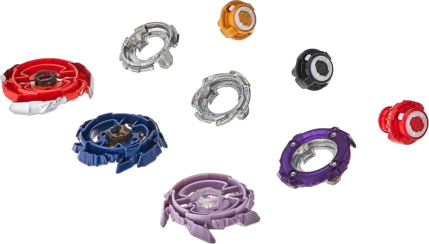 Beyblade Burst Surge Speedstorm Thunder Threat 3-Pack - Kolossal Fafnir F6, Spear Dullahan D6, Brave Roktavor R6 Battling Game Top Toys