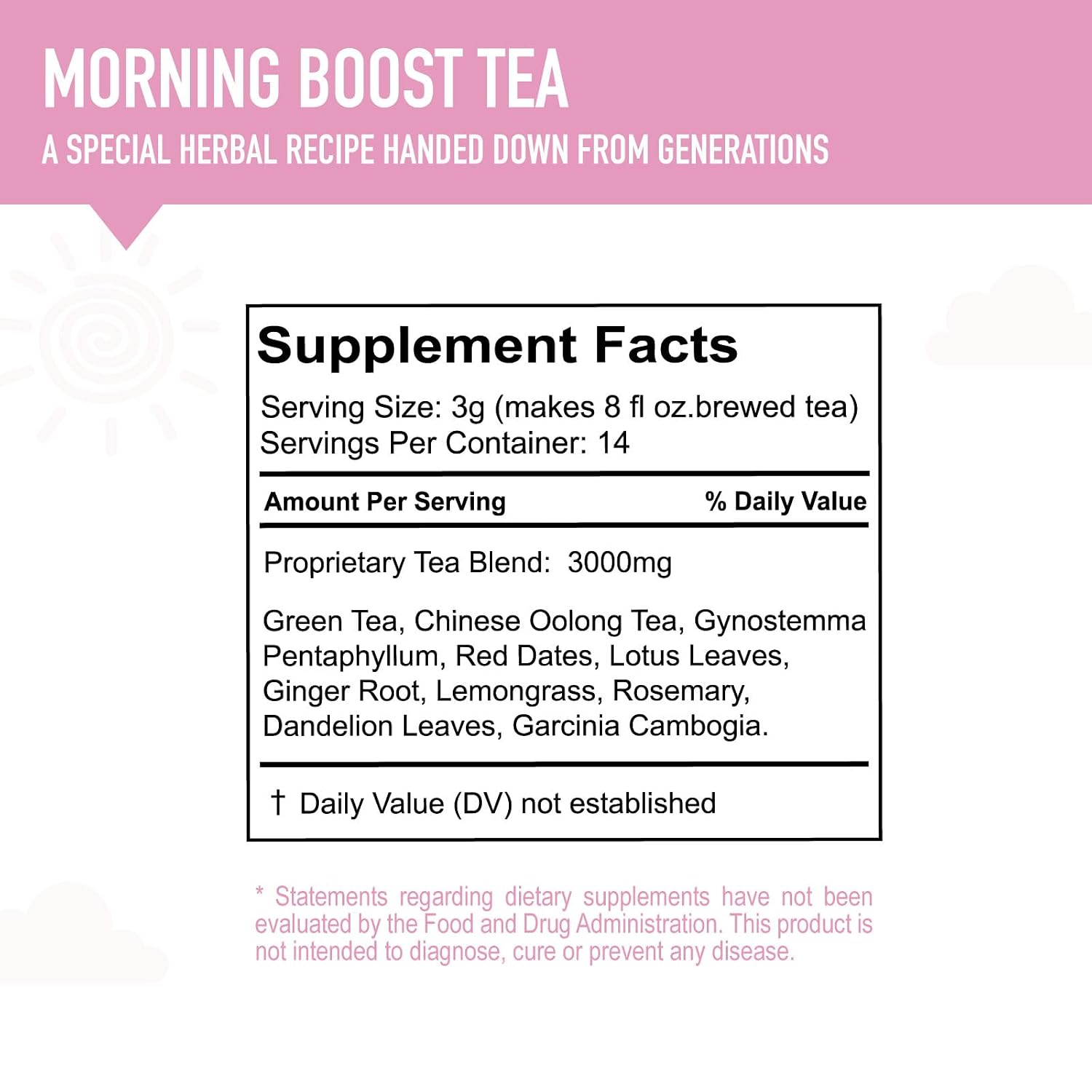 TAOISTEA 14 Day Detox Tea for Weight Loss, Body Cleanse, Metabolism Boost - Morning Boost and Night Cleanse Teas
