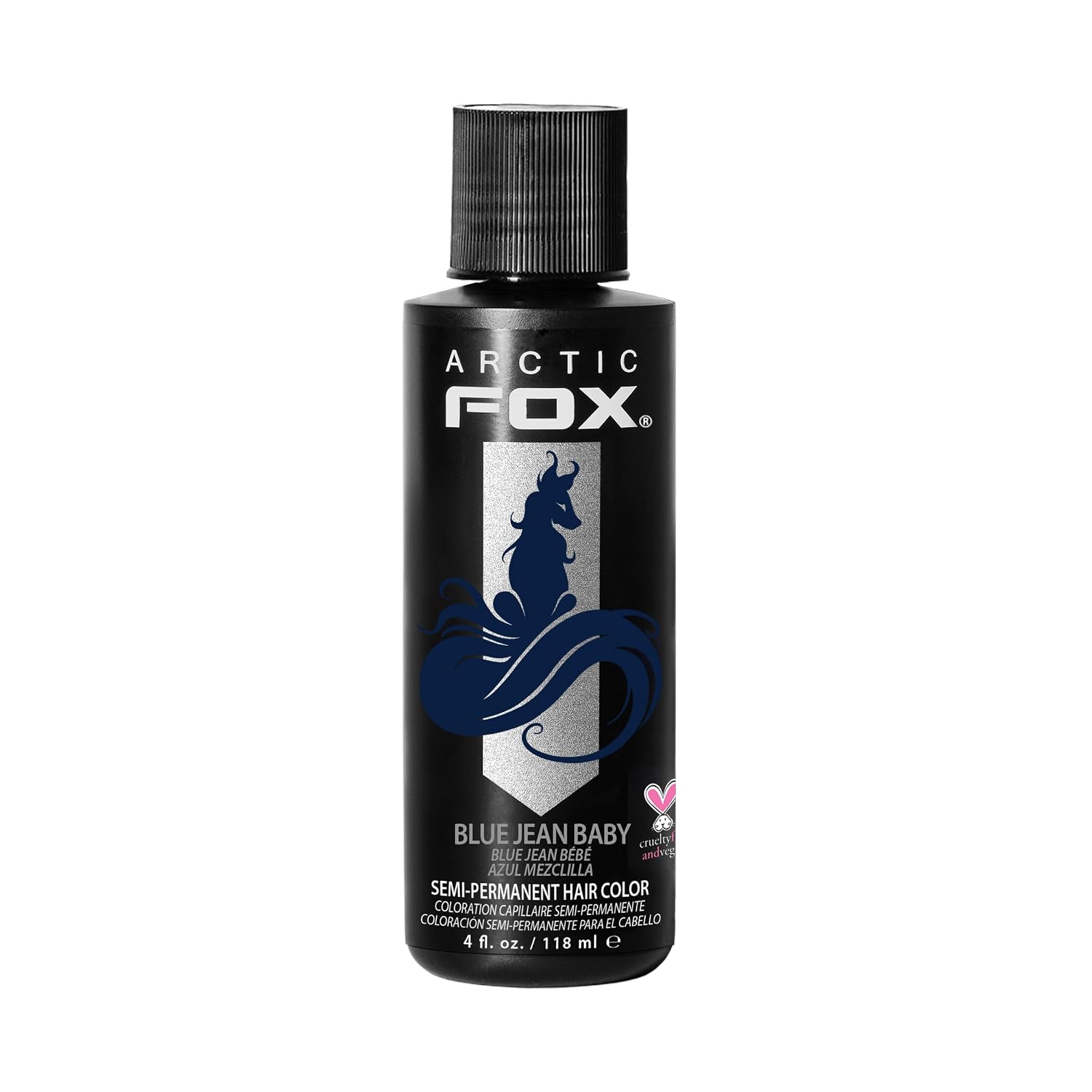 ARCTIC FOX Virgin Pink Semi-Permanent Hair Color - Vegan - 4 fl oz | Vivid and Vibrant, Cruelty Free, Ammonia Free, Peroxide Free, , Cream Formula