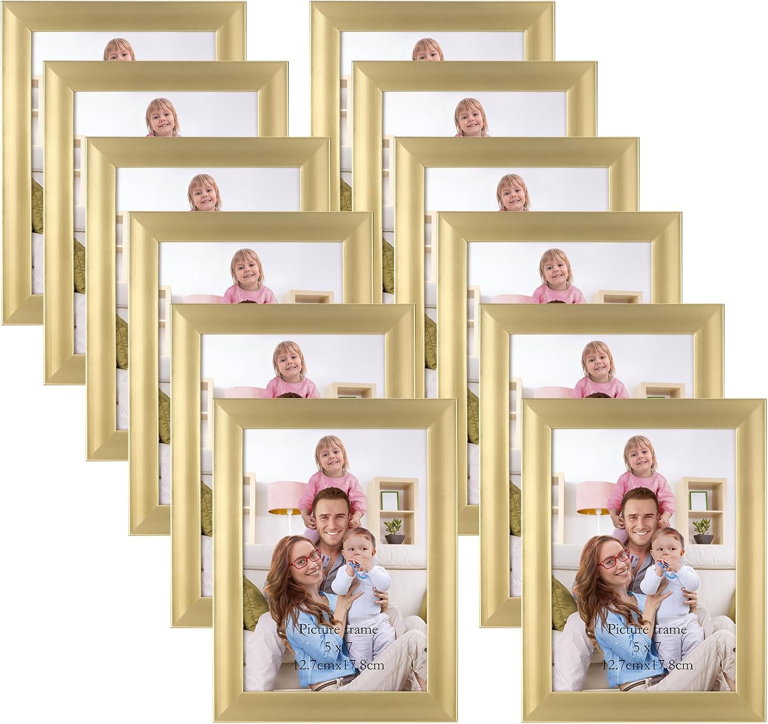 Giftgarden Black 8x10 Picture Frame Bulk, Multi 8 x 10 Photo Frames Set for Wall Hanging or Tabletop, 12 Pack