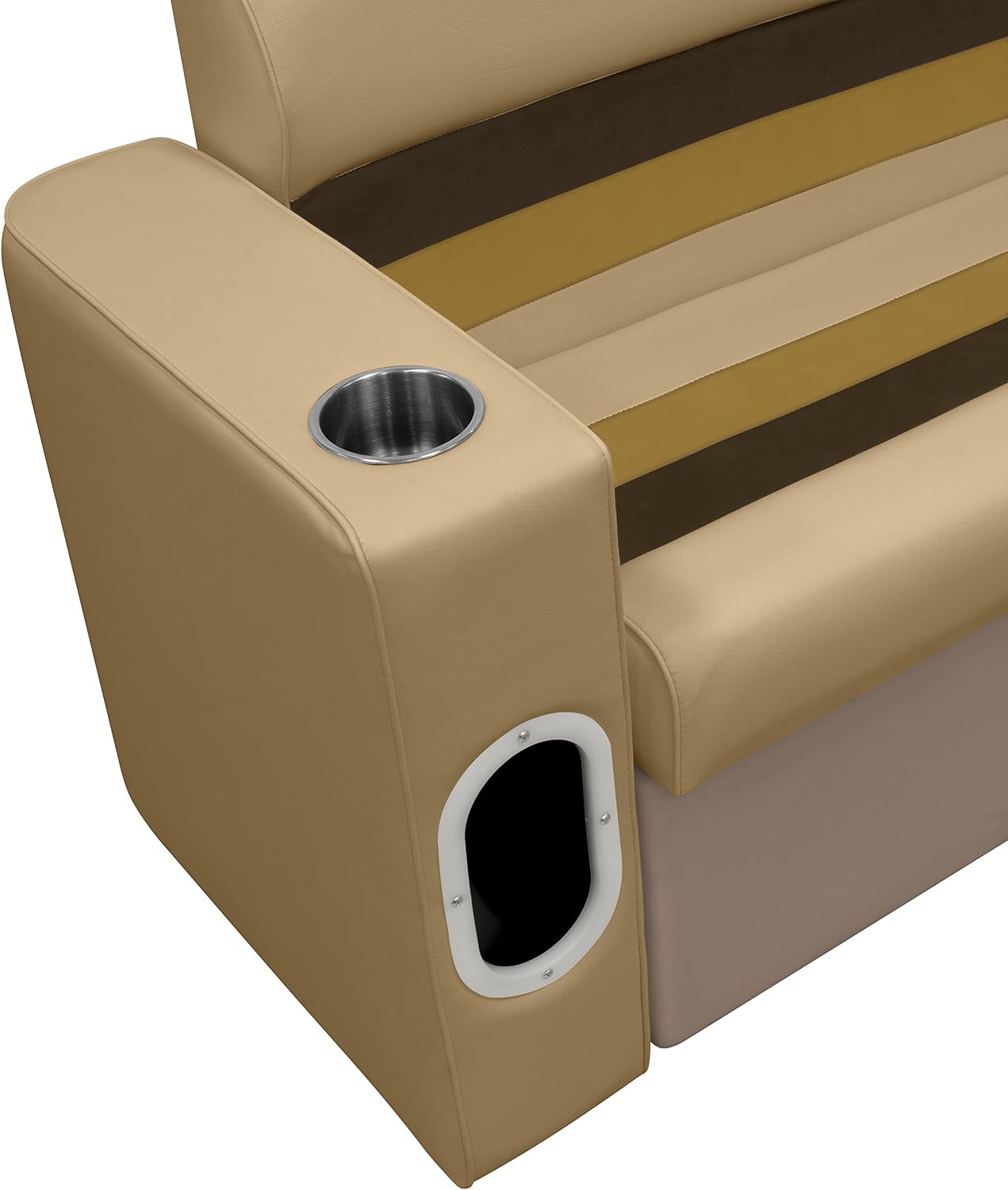 Wise 8WD112-204 Deluxe Series Pontoon Right Arm Rest, White