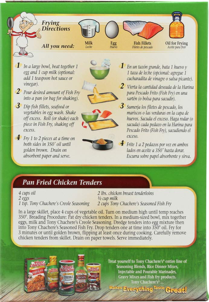 Tony Chacheres Mix Fish Fry Seasoned Pack of 2