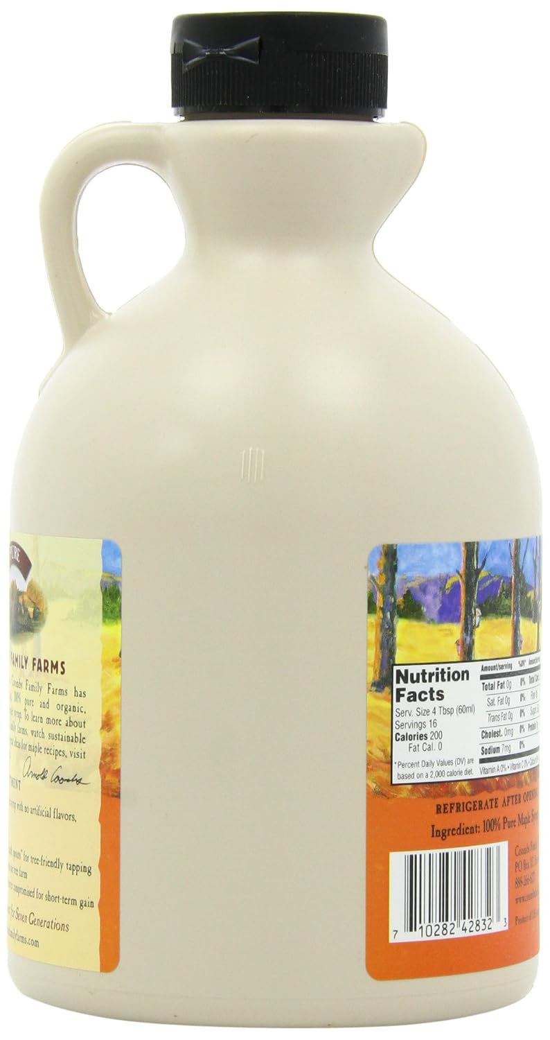 Coombs Family Farms Maple Syrup, Pure Grade A, Dark Color, Robust Taste, 32 Fl Oz (Pack of 1)