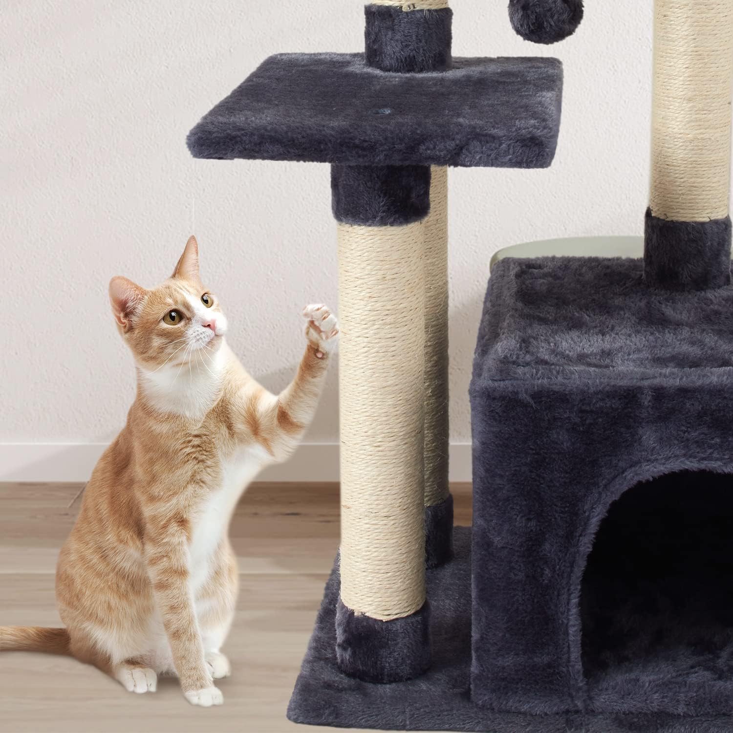 Cute Cat Tree Kitten Cat Tower Condo Cat Furniture Sisal Scratching Posts G