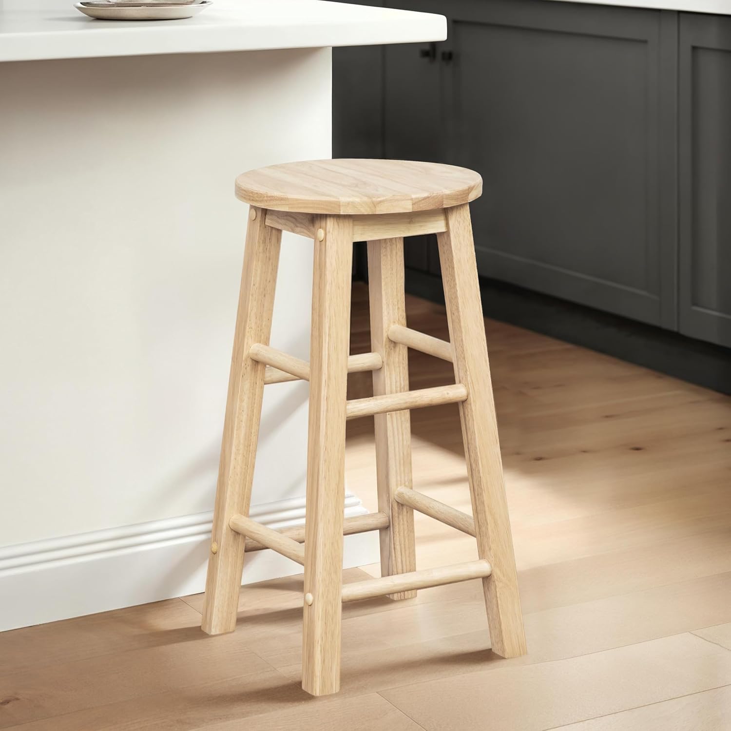 Linon 29-Inch Barstool With Round Seat
