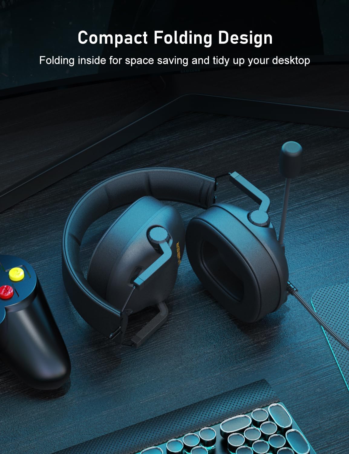 SENZER SG500 Gaming Headset with Noise Cancelling Microphone Black