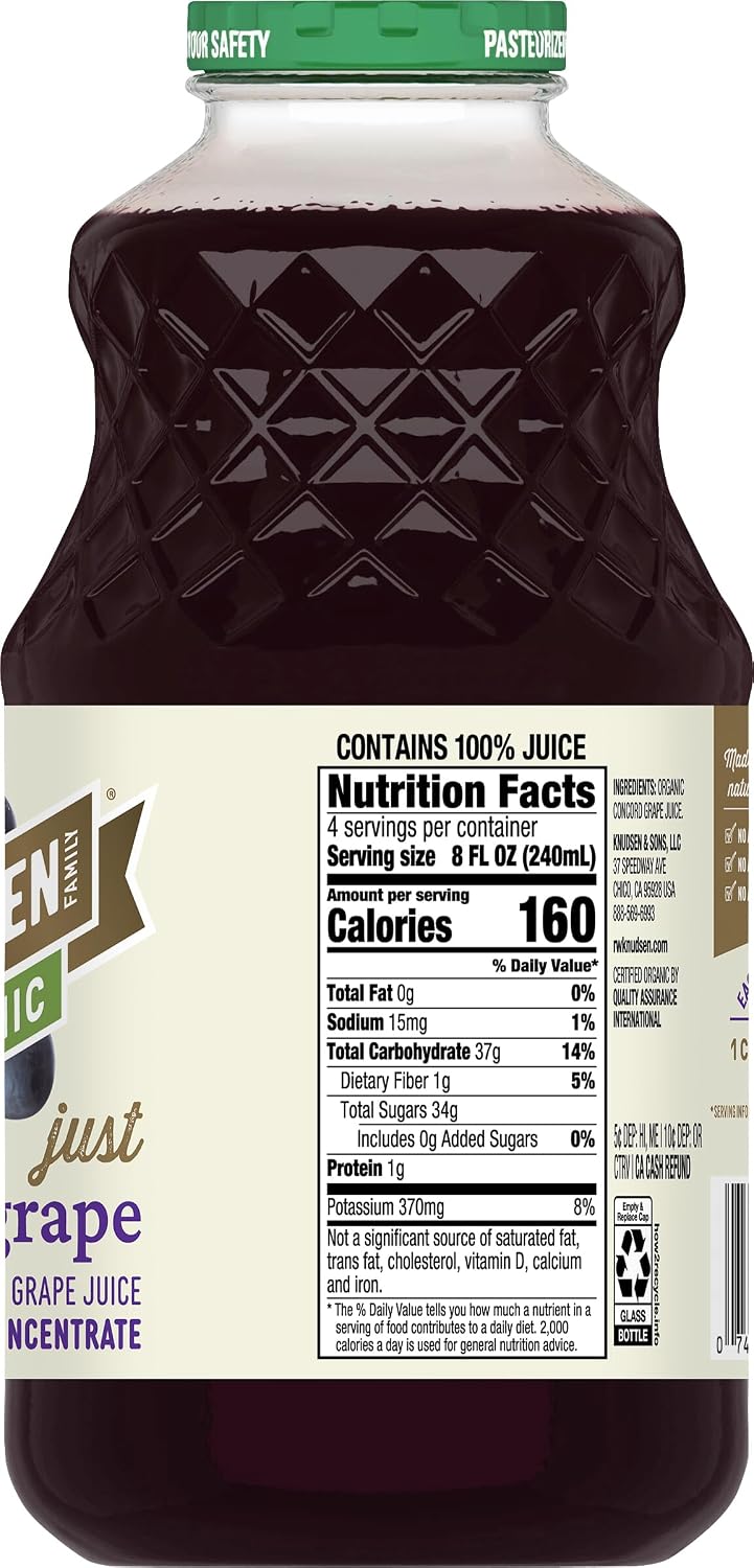 R.W. Knudsen Organic Just Concord Grape Juice, 32 fz