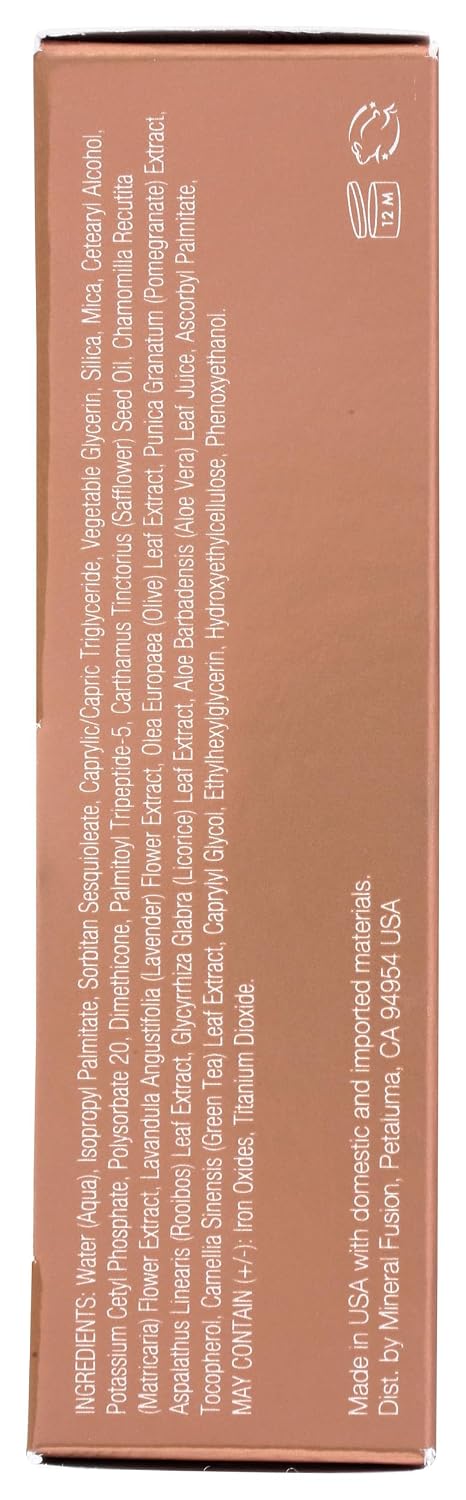 Mineral Fusion Full Coverage Liquid Foundation (Cool 1, Fair), 1 Fl Oz
