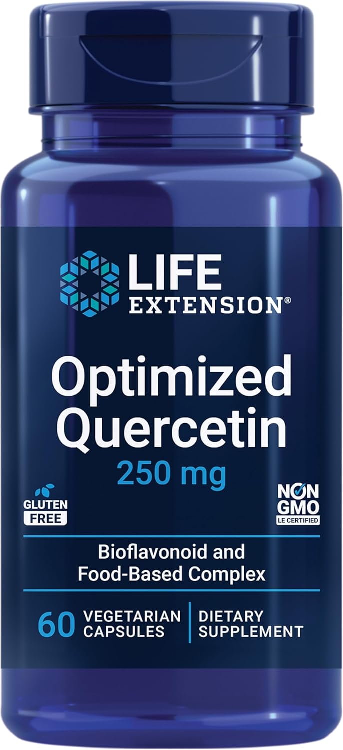 Life Extension Optimized Quercetin 250 mg Supports Immune Health, Heart Health, Non-GMO