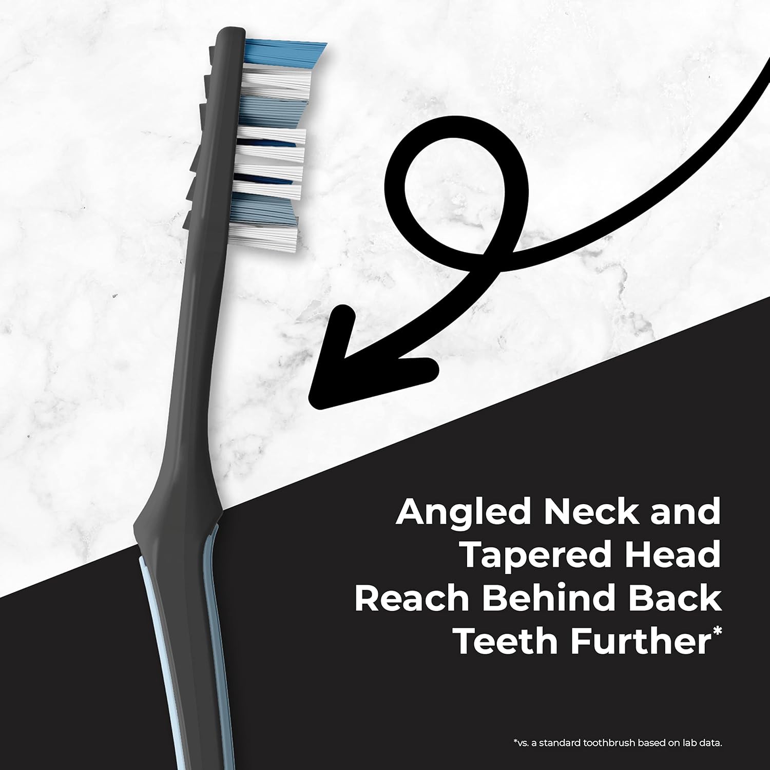 Reach Advanced Design Soft Bristle Toothbrush with Toothbrush Caps, 6 Count