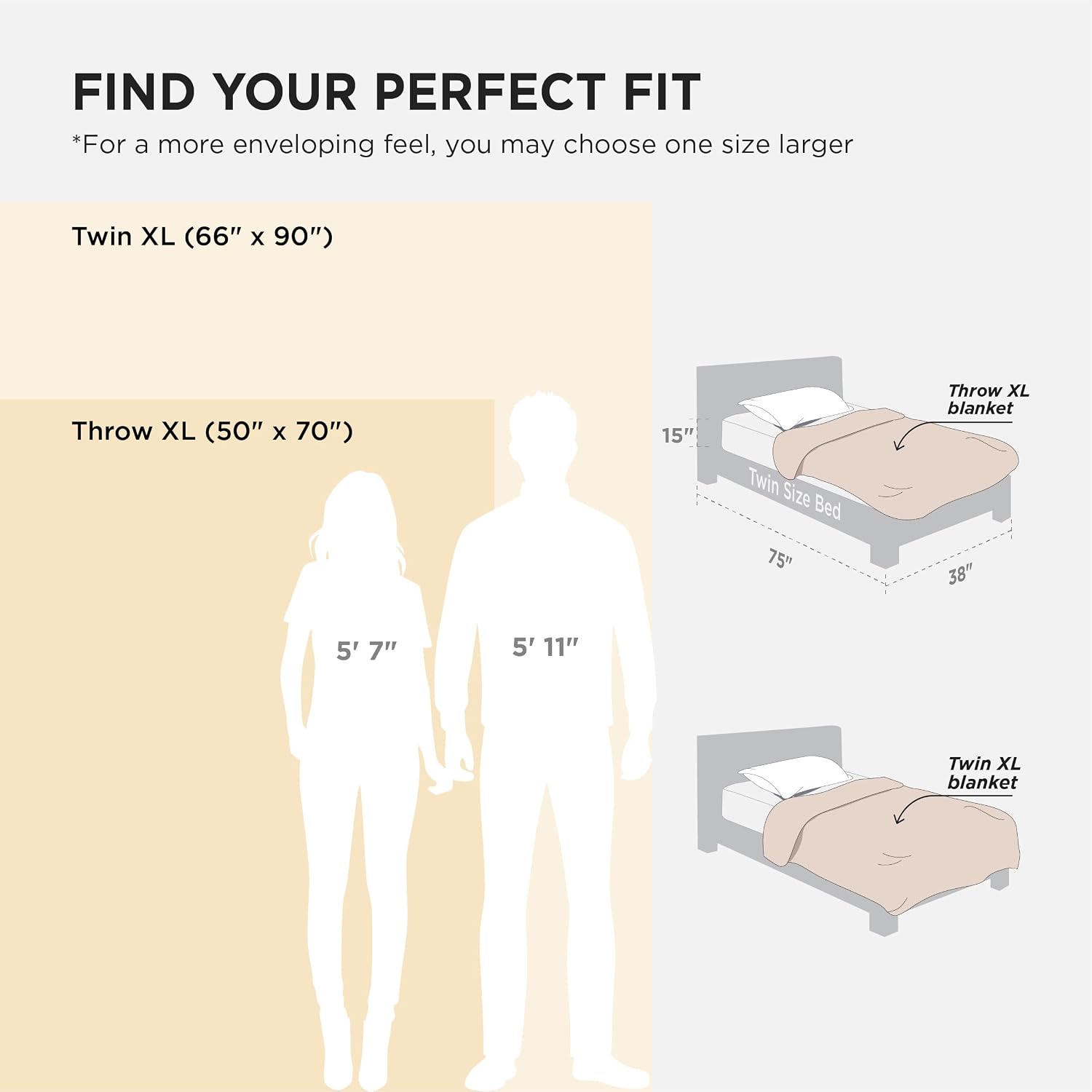 Bedsure Cooling Waffle Blanket for Hot Sleepers, Ivory, Queen, 90"x90"