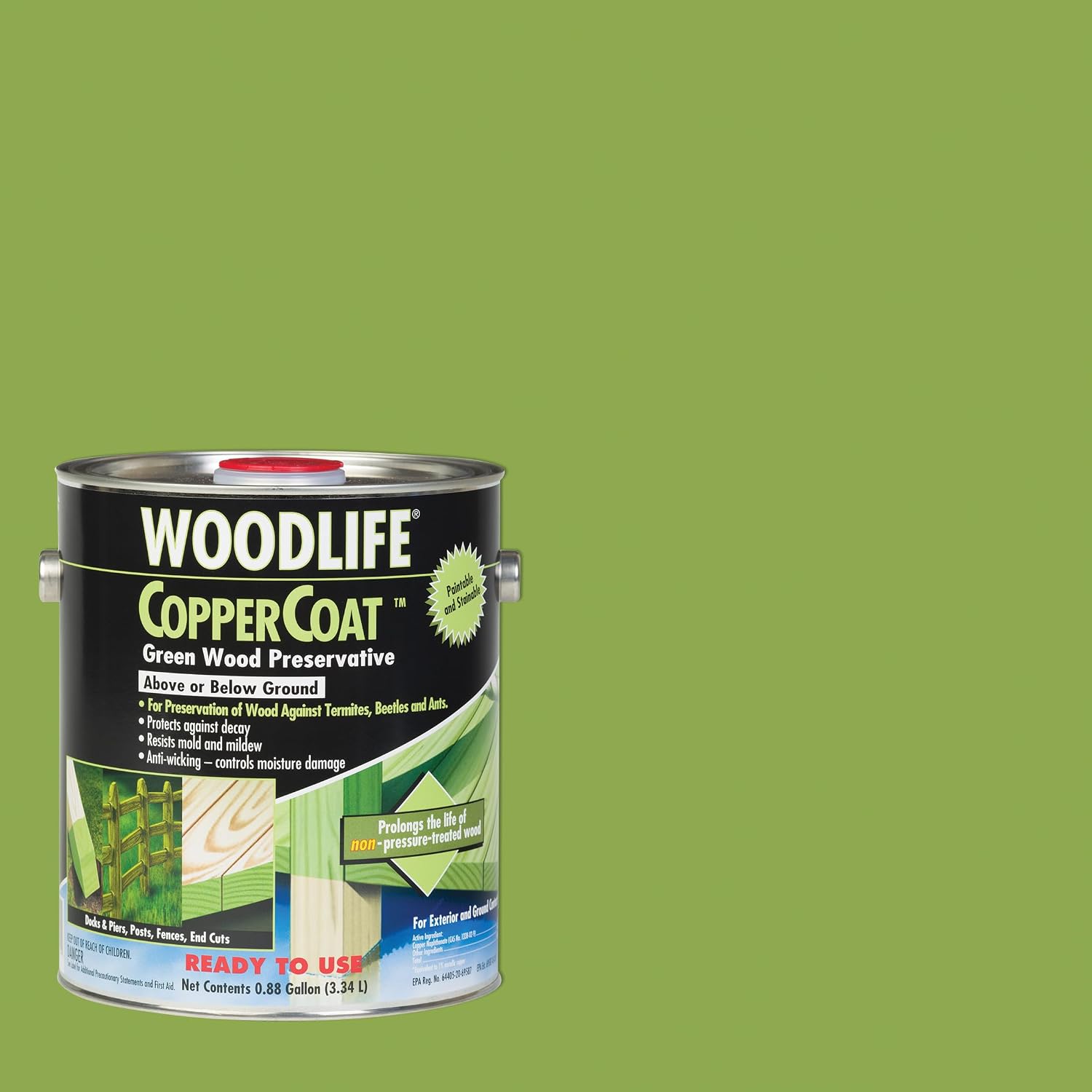 Rust-Oleum WOODLIFE 902 Wolman Classic Clear Wood Preservative-Above Ground, Quart, 0.95 Liters | Protects Against Rot & Decay, Above Ground Wood Protection, Clear Preservative Formula, Quart