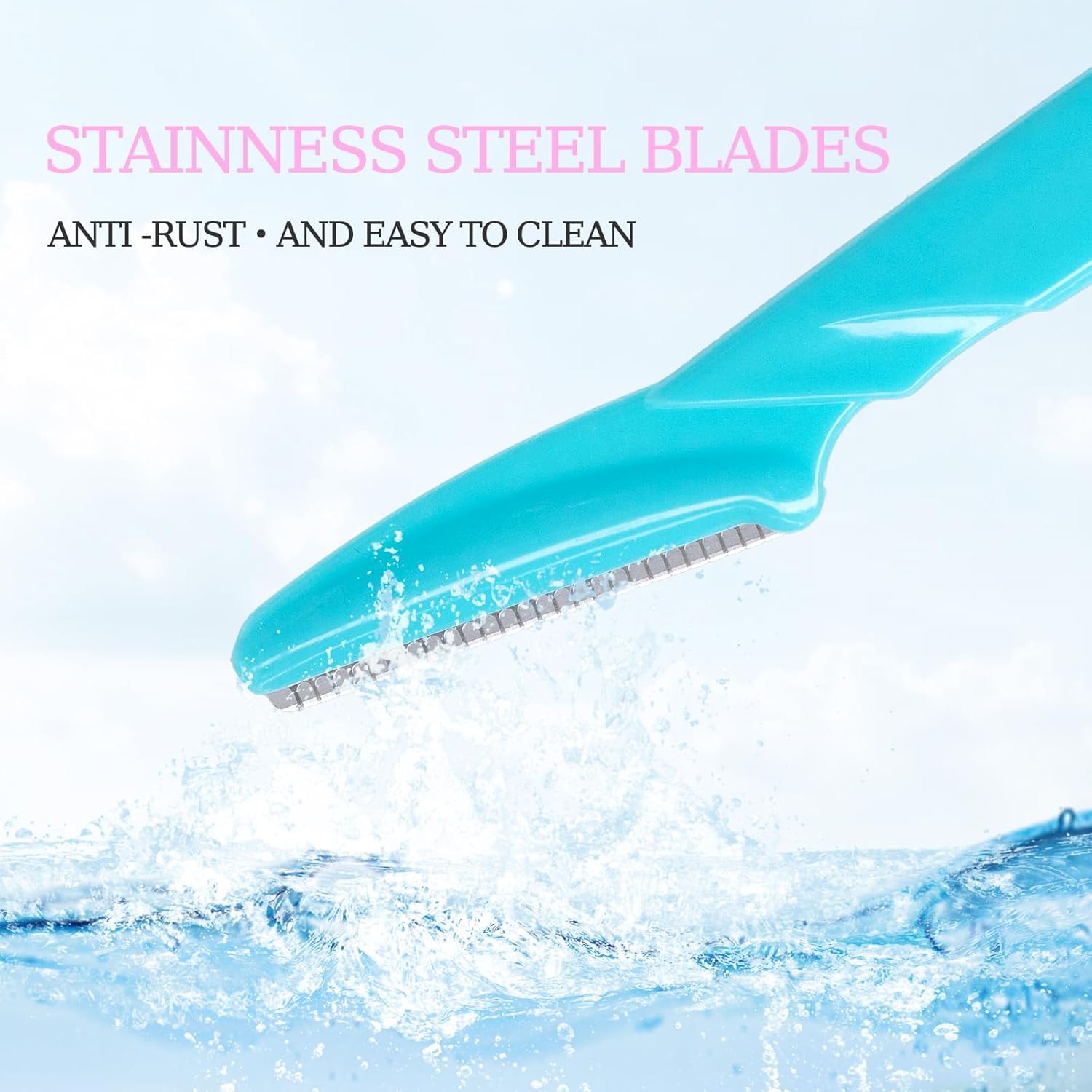 40pcs Dermaplane Razor for Women Face, Stainless Steel Eyebrow Razor