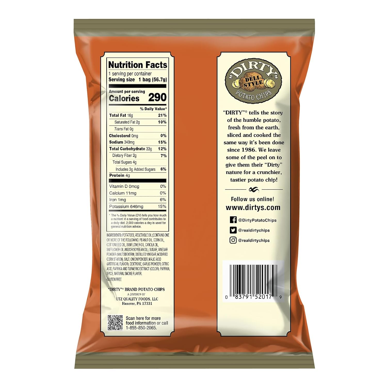 Dirty Chips Jalapeno Heat, 2-Ounce (Pack of 25)