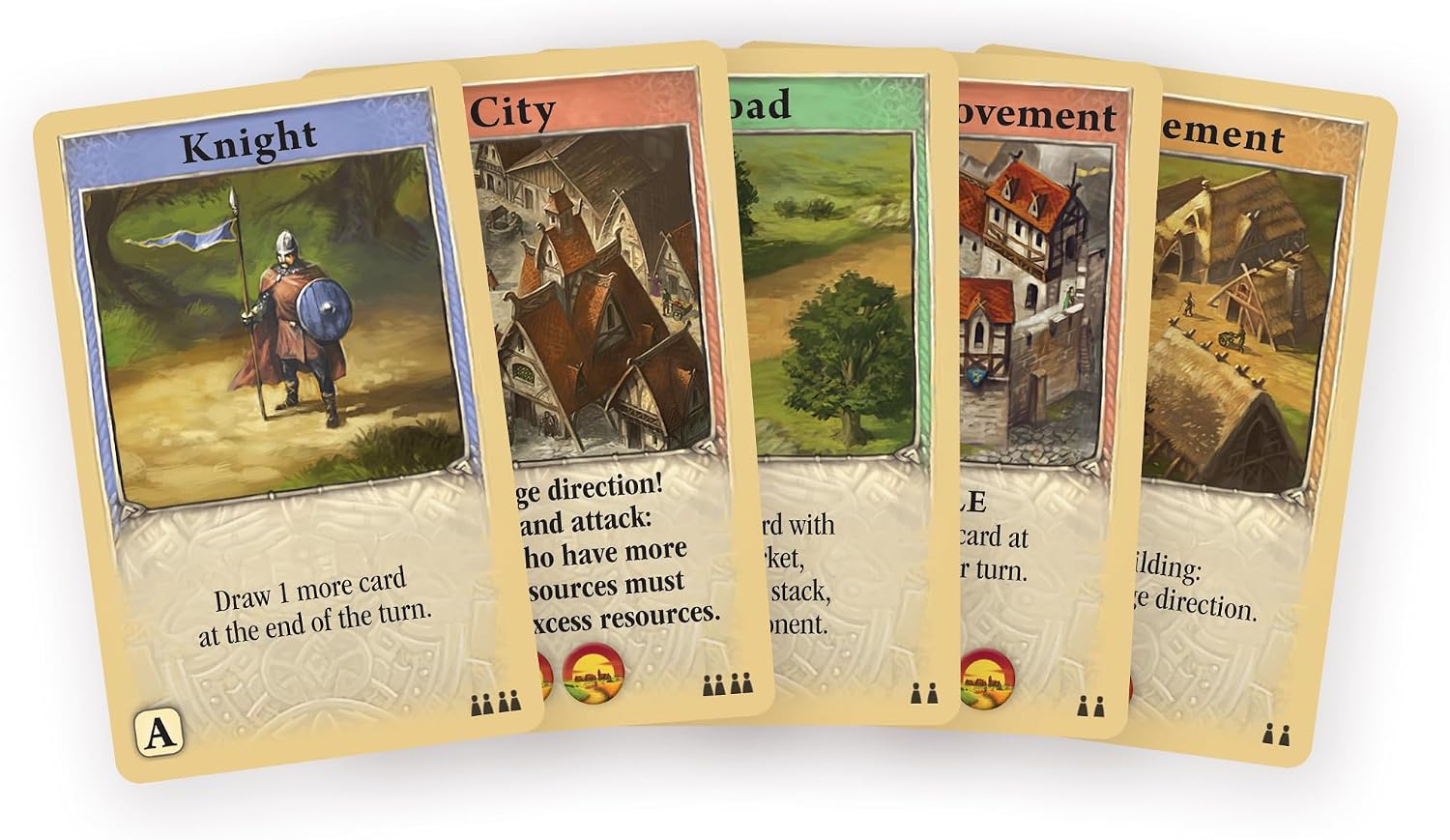 Struggle for CATAN Card Game - Fast-Paced Kingdom Building! Strategy Game, Family Game for Kids & Adults, Ages 8+, 2-4 Players, 30-60 Minute Playtime