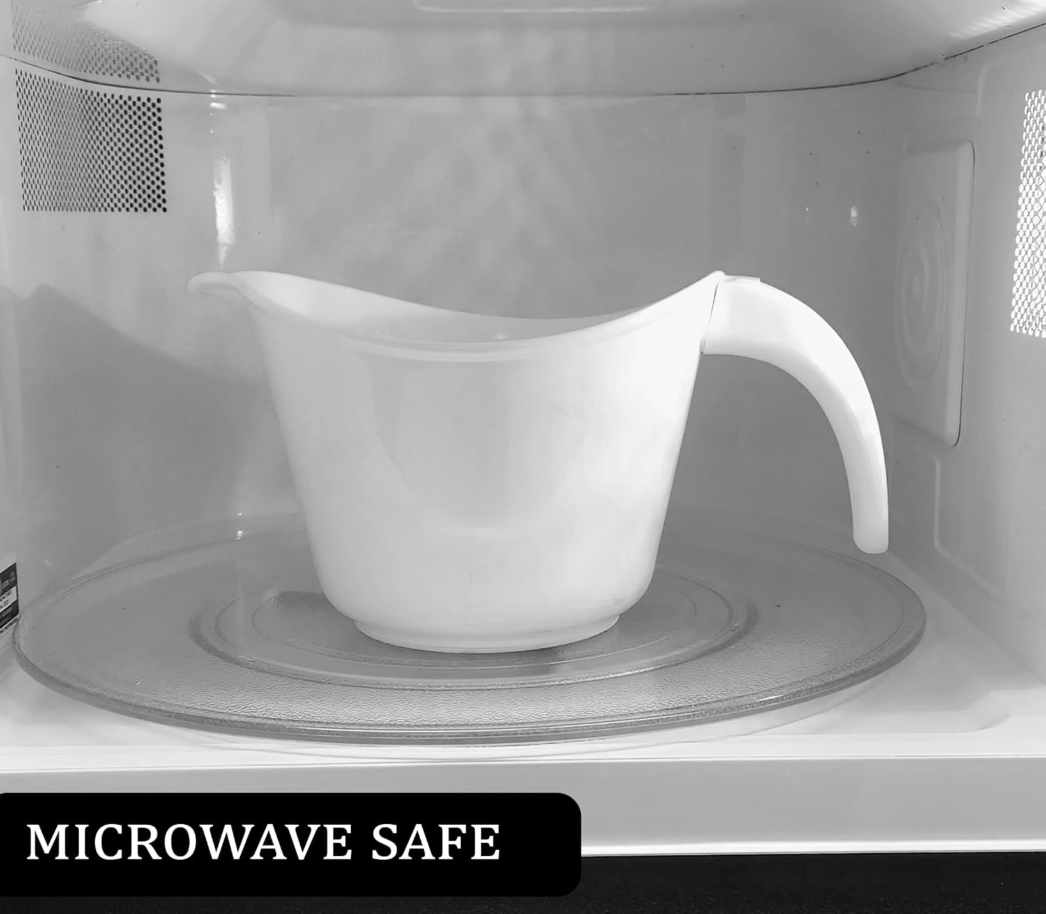 Reston Lloyd, Batter Bowl With Pour Spout, Non-Slip Base, Erogonomic Space Saving Detachable Handle, 2 QT Heavy Duty BPA-Free Microwave & Dishwasher Safe, Plum