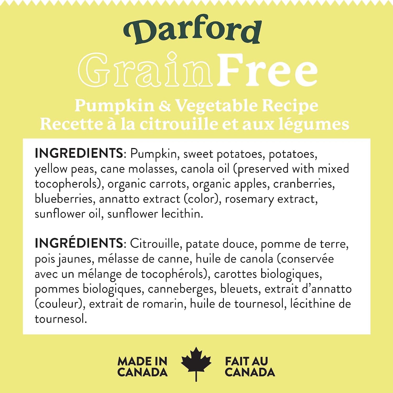 Darford Grain-Free Dog Treats – Pumpkin & Mixed Vegetables Recipe – Crunchy Oven-Baked Biscuits – No Corn