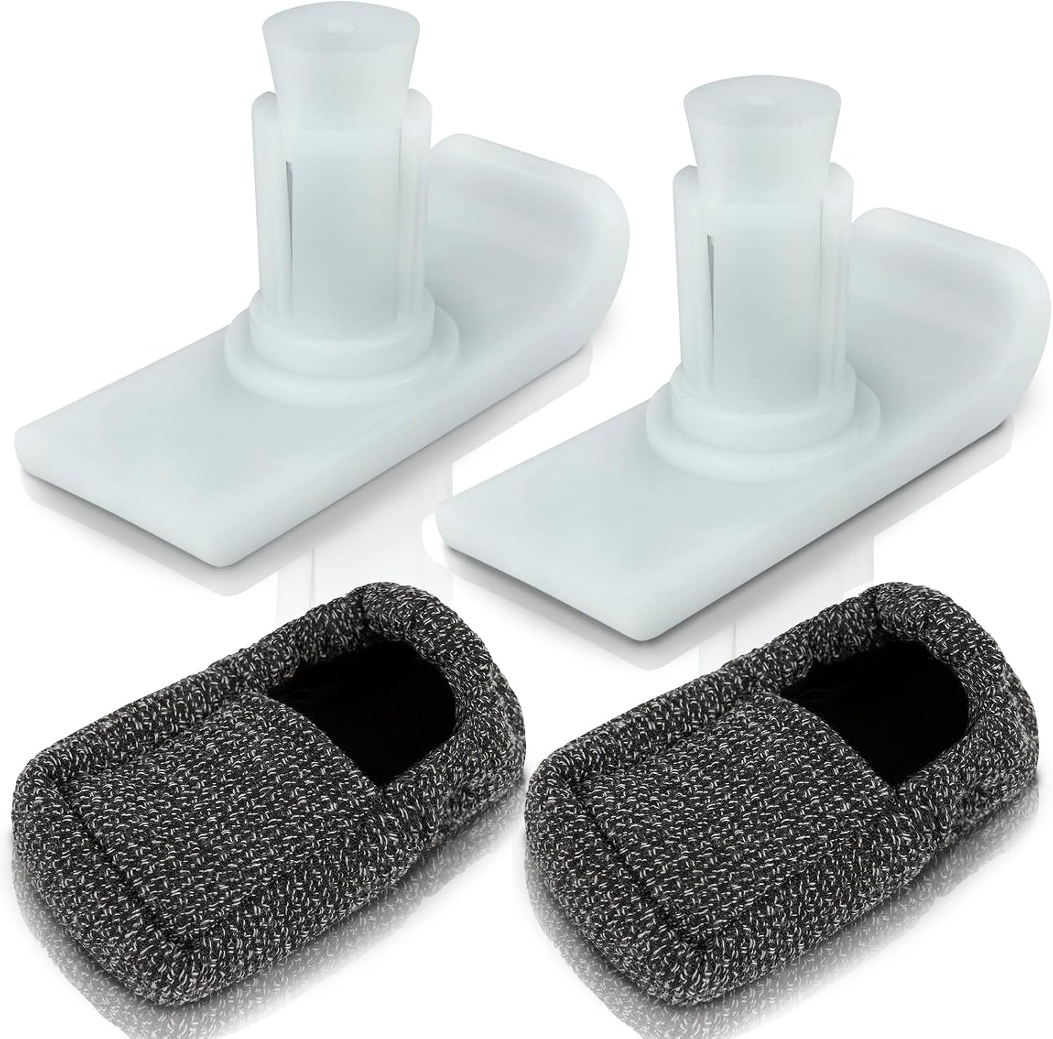 Vive Walker Ski Glides & Covers 4 PCS - Tennis Ball Accessories Sliders for Seniors, Universal