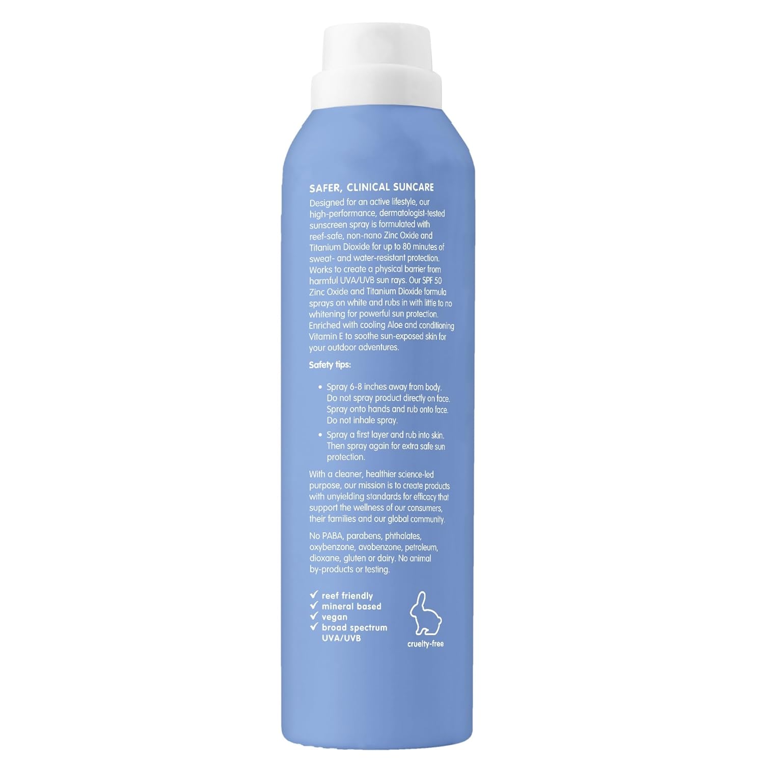Thinksport Mineral Sunscreen SPF 50+ Zinc Oxide, Water Resistant, 3 Fl Oz