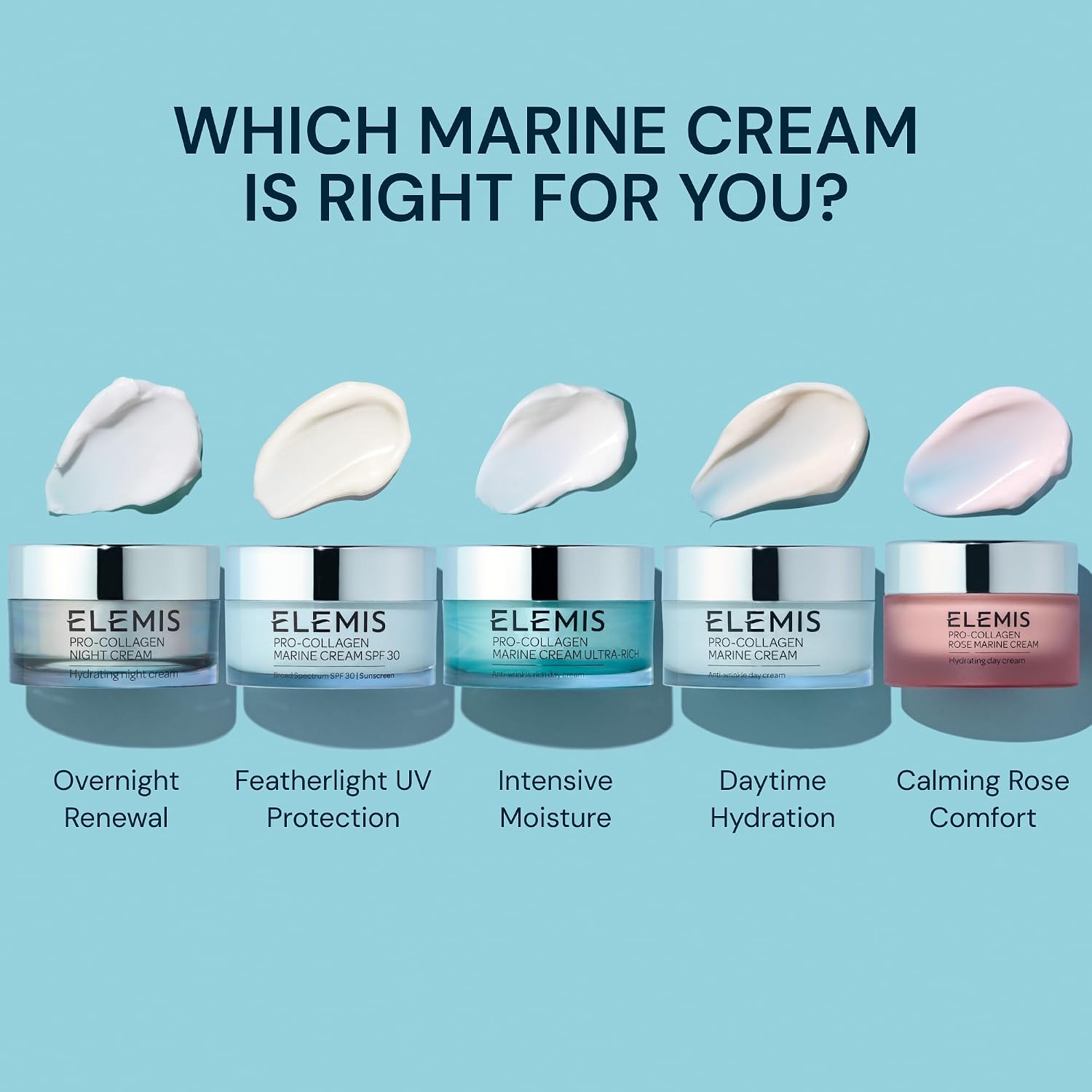 ELEMIS Pro-Collagen Marine Cream, Lightweight Anti-Wrinkle Daily Facial Moisturizer