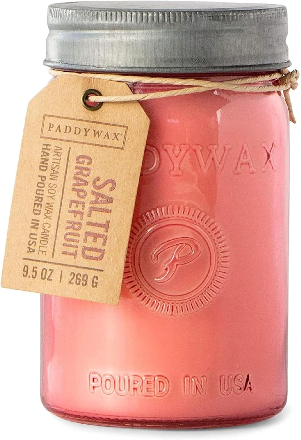 Paddywax Relish Soy Wax Artisan Candle, Balsam + Fir, 9.5 oz | Scented Candle in Glass Jar with Lid