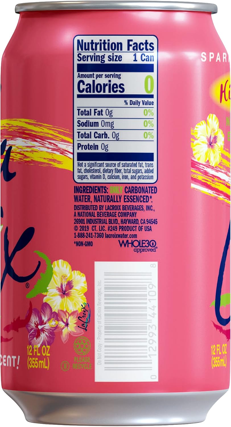 LaCroix Sparkling Water | Pineapple Coconut Flavor | 12-Pack | Naturally Essenced, Zero Calorie, Sodium Free | 12 Fl Oz Cans