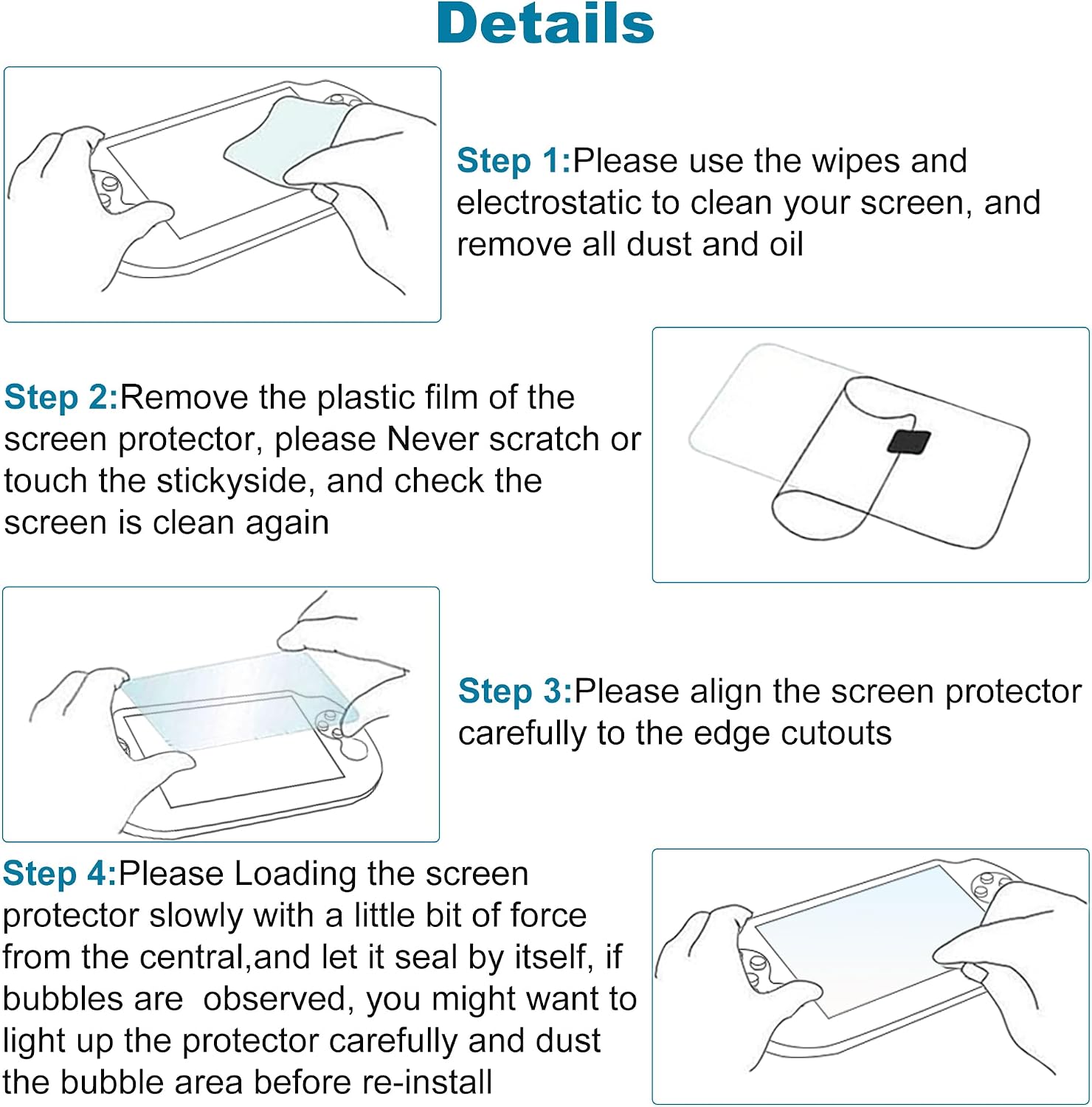 Xahpower PS Vita 2000 Screen Protector