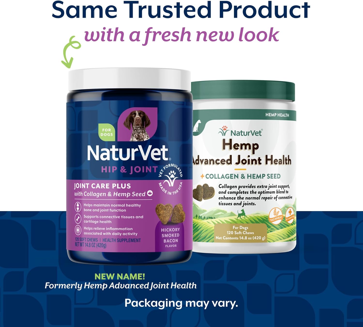 NaturVet Hip & Joint Supplement, Joint Care Plus for Dogs, 120ct