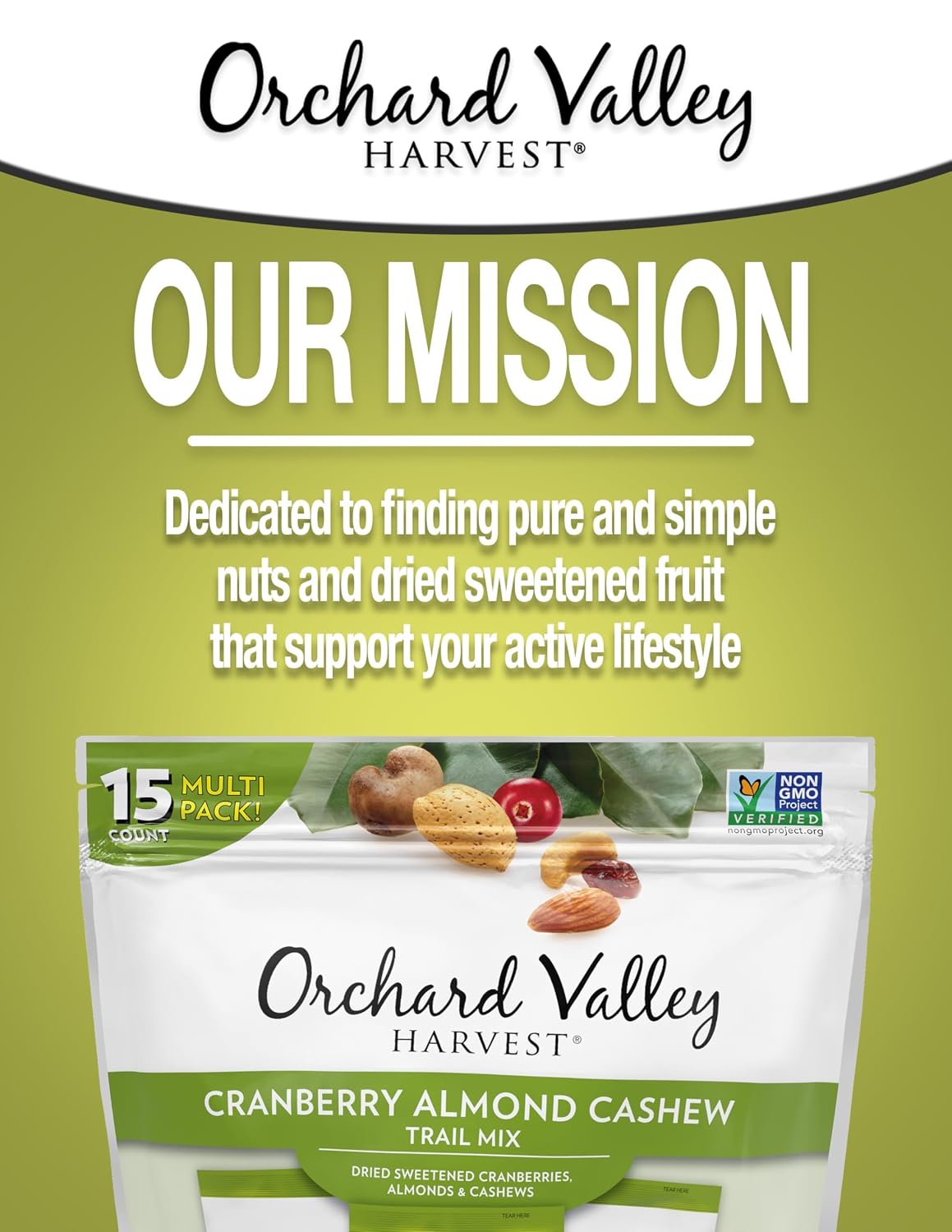Orchard Valley Harvest Choc Nut Mix Multipack, 1 oz, Pack of 8 | Dark Chocolate Raisins, Almonds & Peanuts, Gluten Free, Stand Up Bag, Non-GMO, 4g Plant Protein, On-The-Go Snack