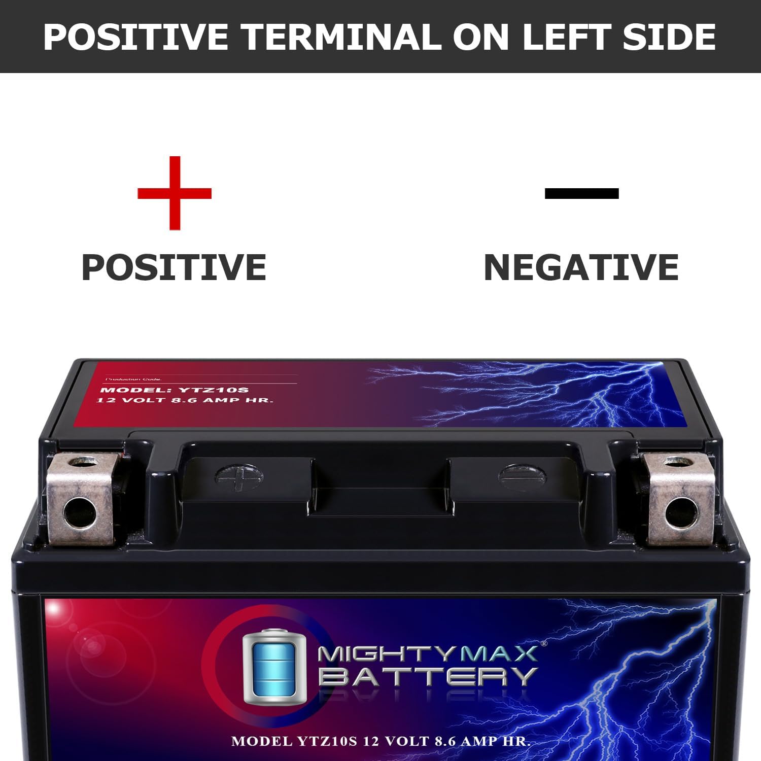 Mighty Max Battery YTZ12S -12 Volt 11 AH, 210 CCA, Rechargeable Maintenance Free SLA AGM Motorcycle Battery