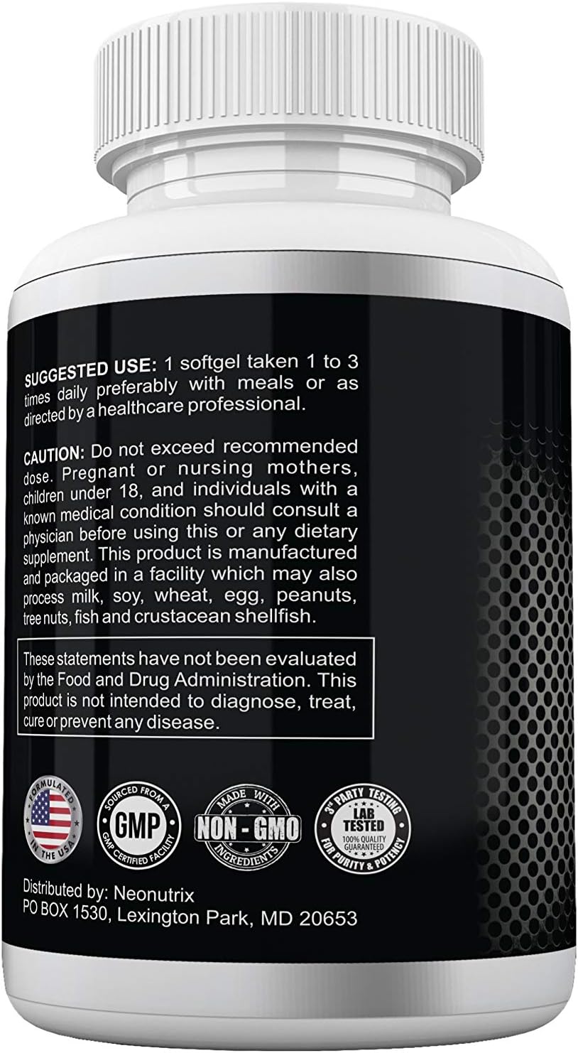 Neonutrix Soy Lecithin 1200mg - Heart & Immune Support - 100 Softgels