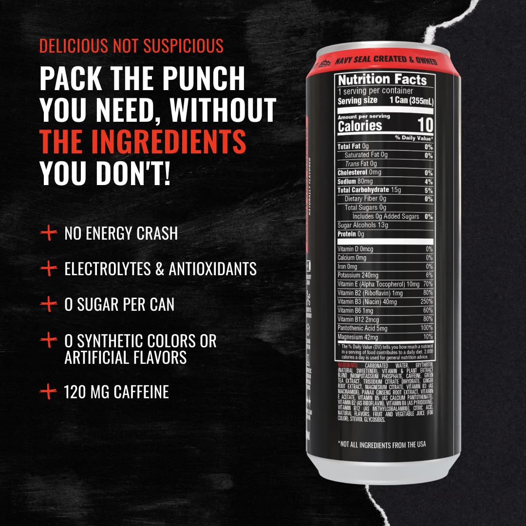 Kill Cliff Energy Drink - Sugar Free - Smashing Citrus 12 oz 12 Pack