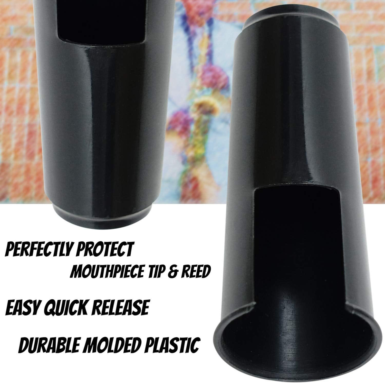 Libretto Tenor Saxophone Mouthpiece Kit, Giftable Standard Mouthpiece Set: ABS 5C Mouthpiece, Plastic Cap