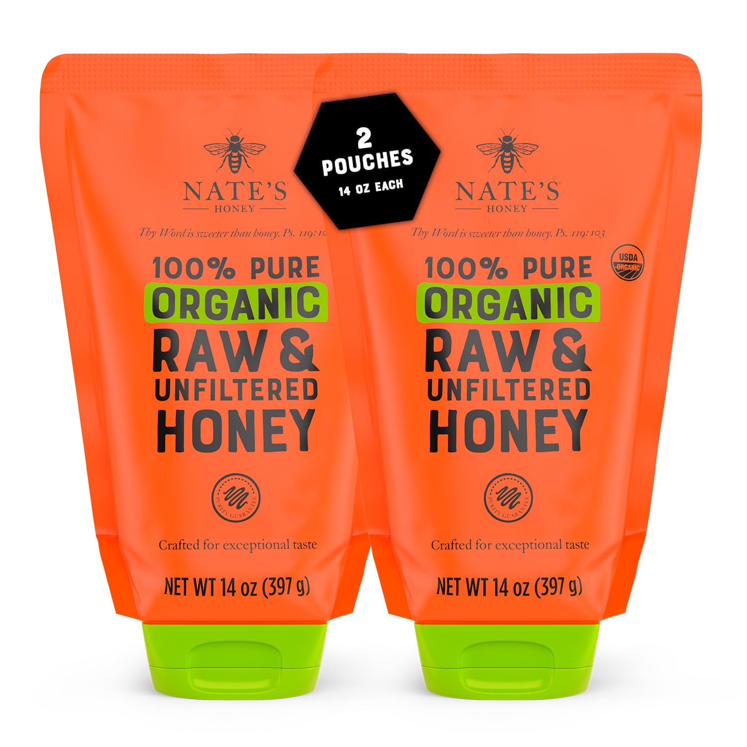Nate's Organic Honey - 32oz. Squeeze Bottle