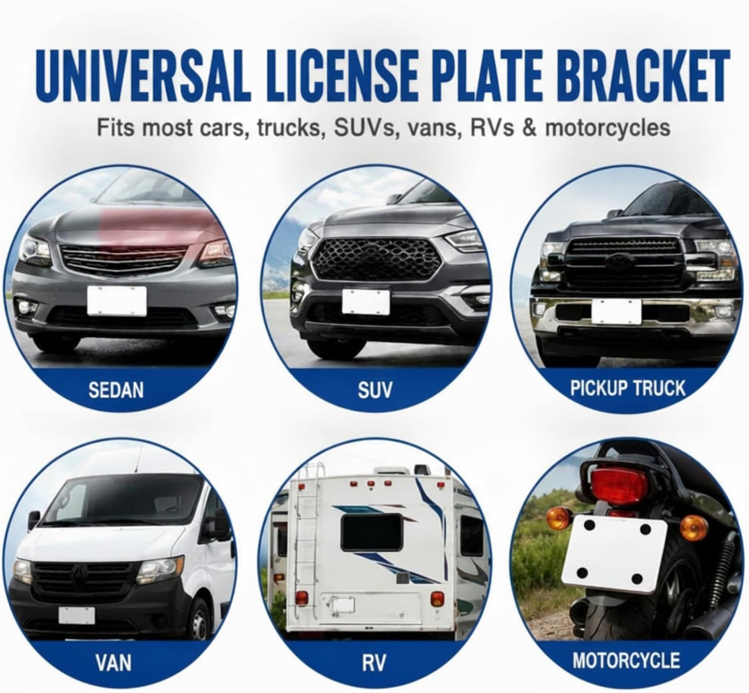 BBTO 50 Pcs License Plate Screws 3/4" x 1/4" Stainless Steel License Plate Bolts with Rustproof Silver Front Rear Bolt Fasteners Kit for Car
