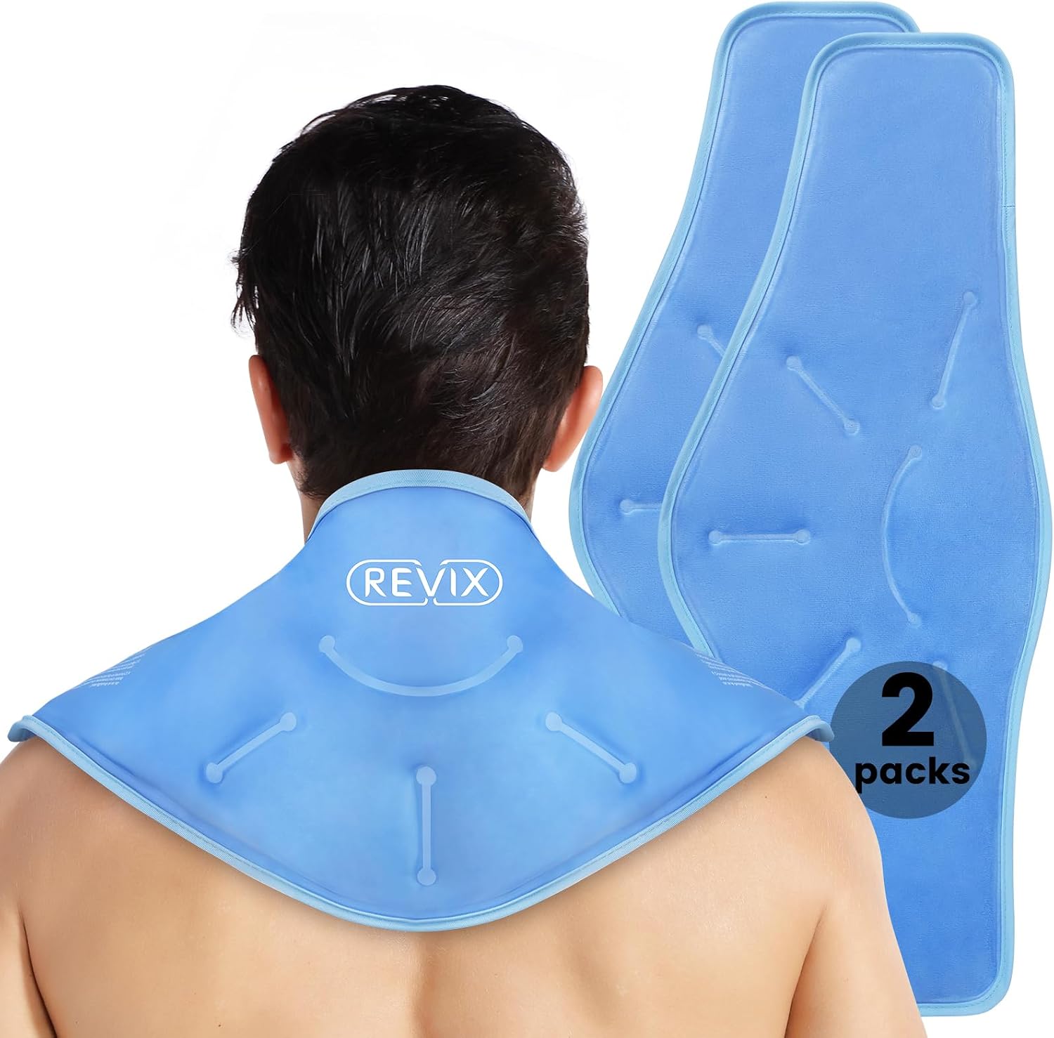 REVIX Ice Pack for Shoulders and Neck, Shoulder Ice Pack for Back Relief