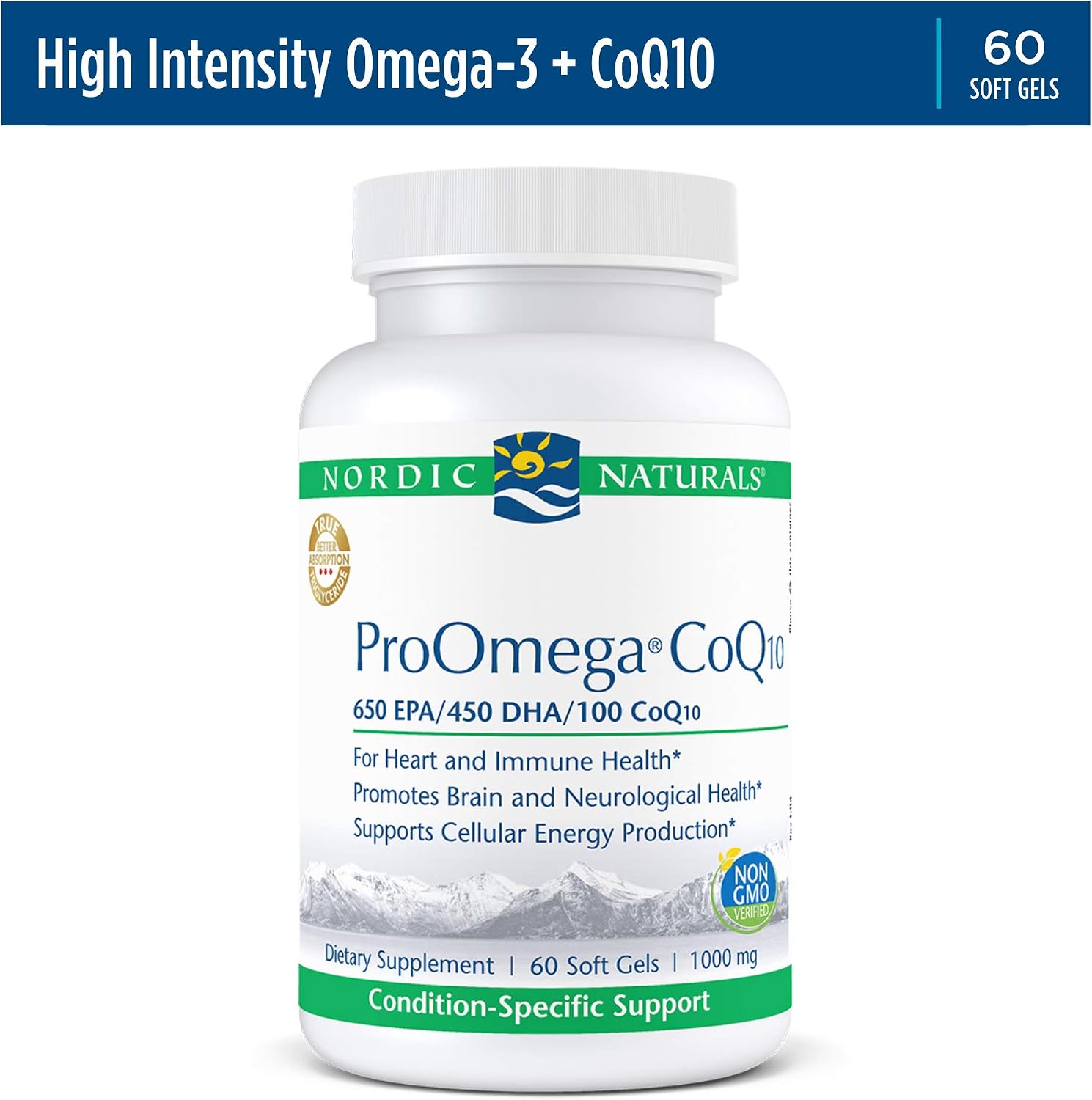 ProOmega CoQ10 1000mg 60 Softgels