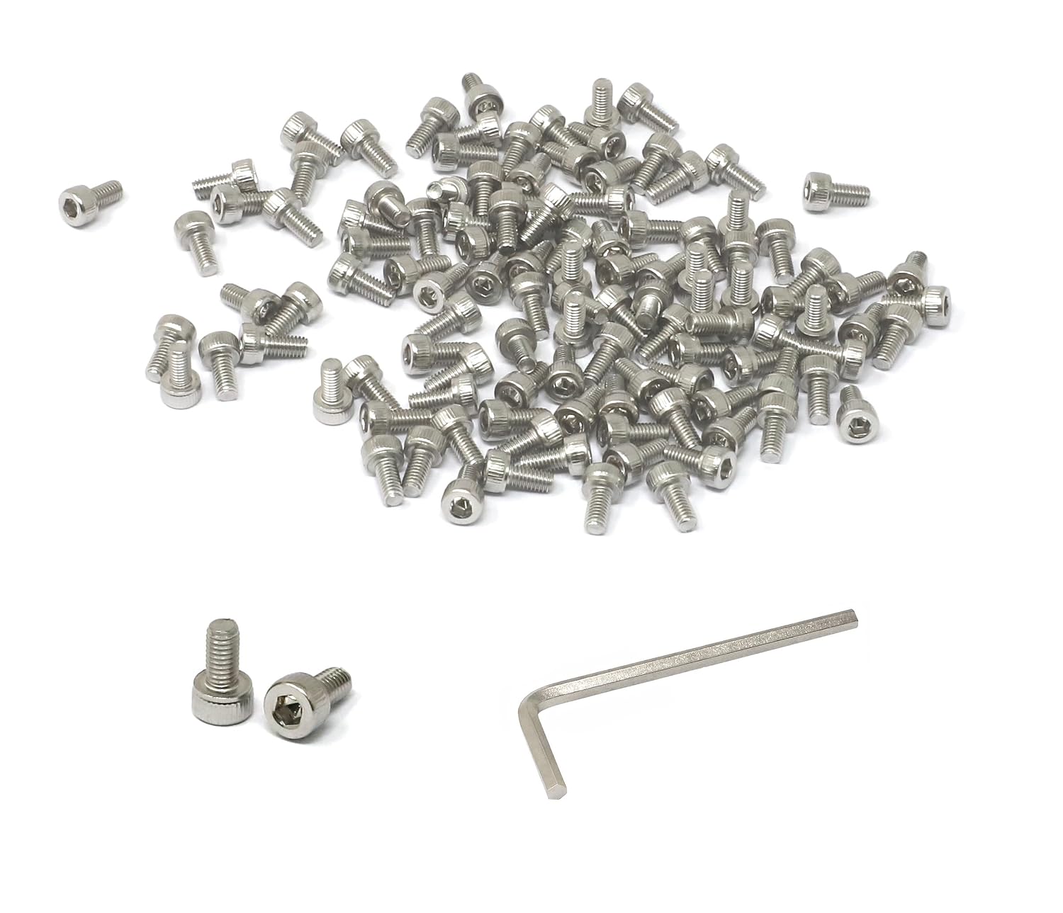 iexcell 20 Pcs M8 x 30/35/40/45/50 mm Stainless Steel 304 Hex Socket Head Cap Screws Bolts Assortment, Fully Threaded