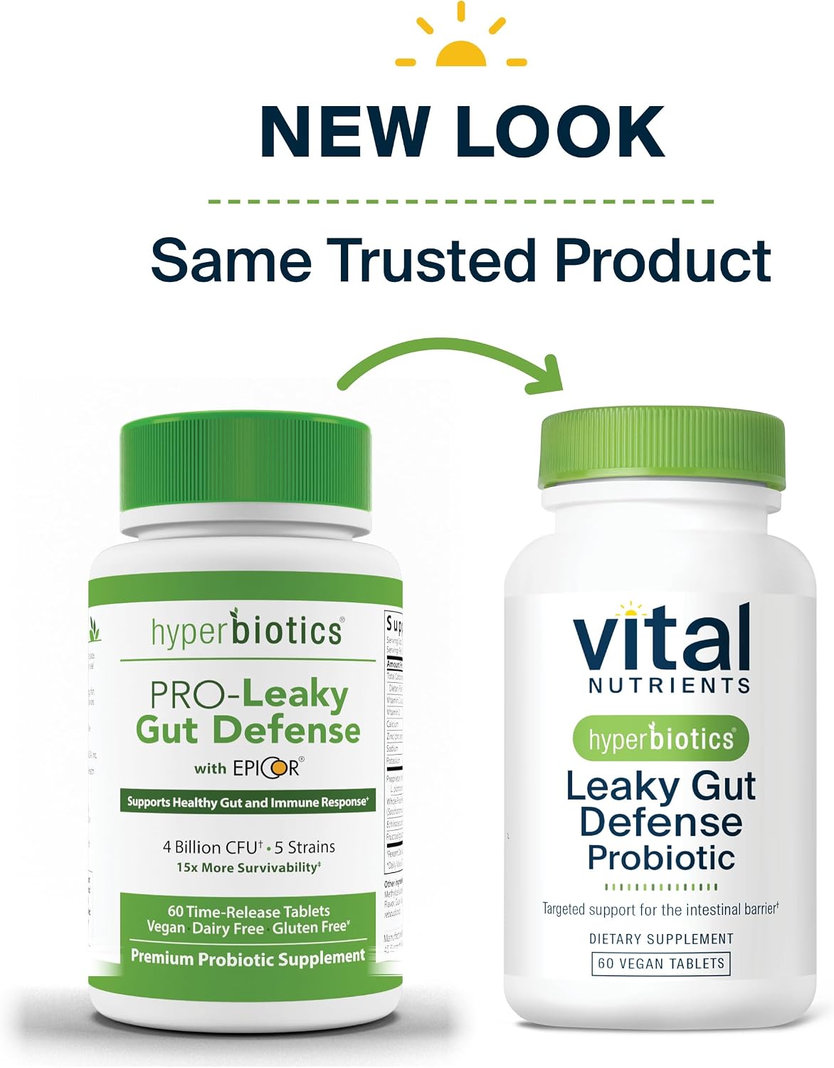 Hyperbiotics Vital Nutrients Leaky Gut Repair Supplement Probiotic | Science Backed Formula Strengthens Intestinal Barrier and Gut Health | Reduces
