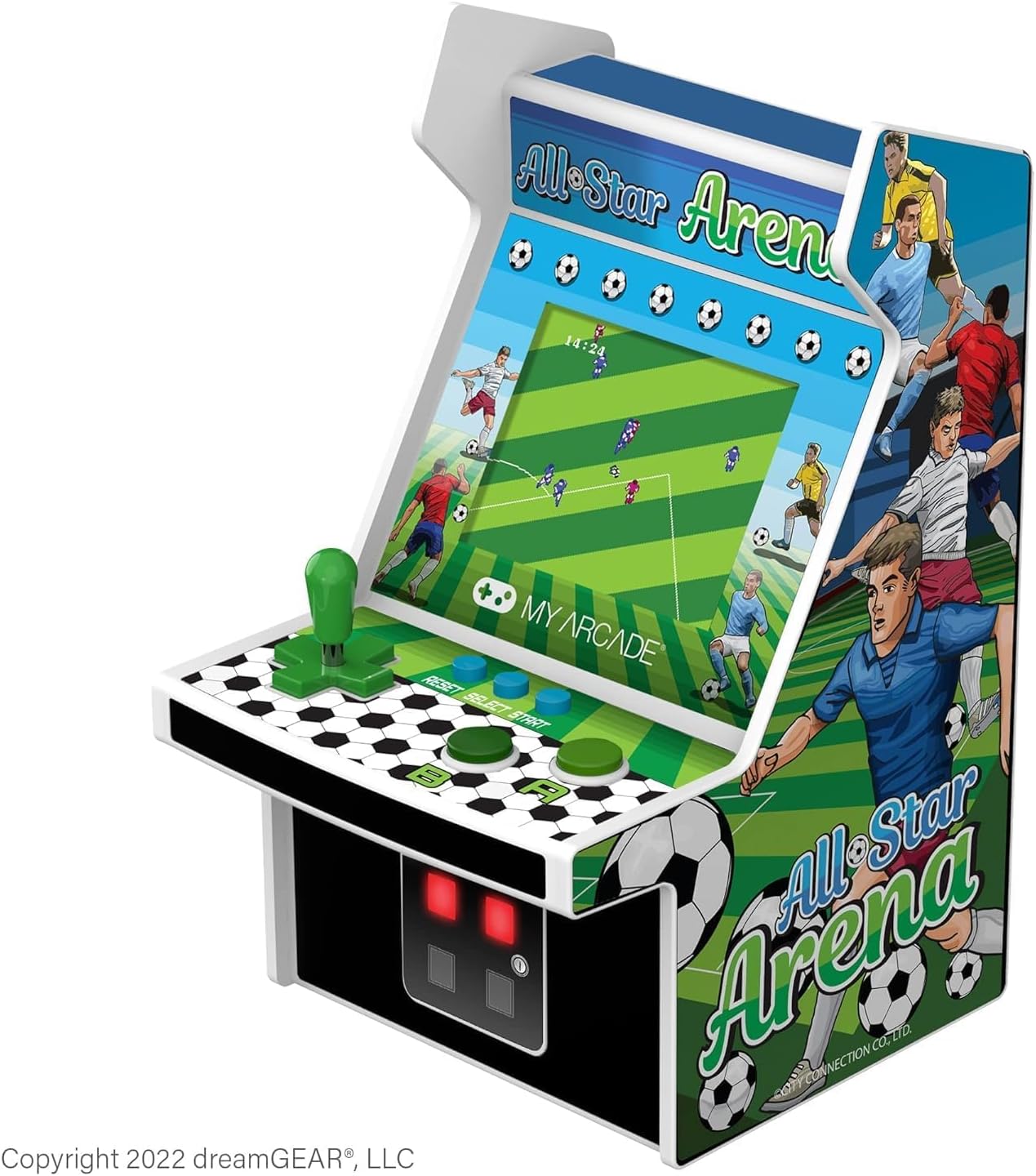My Arcade Micro Player Mini Arcade Machine: Galaga Video Game, Fully Playable, 6.75 Inch Collectible, Color Display, Speaker, Volume Buttons, Headphone Jack - Electronic Games