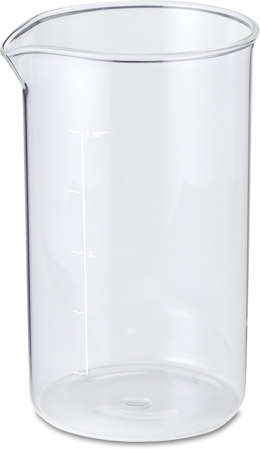 Aerolatte Universal Borosilicate Glass Replacement Carafe For French Press Coffee Makers, 5-Cup, 20-Ounce Capacity (20 oz, 600 ml)