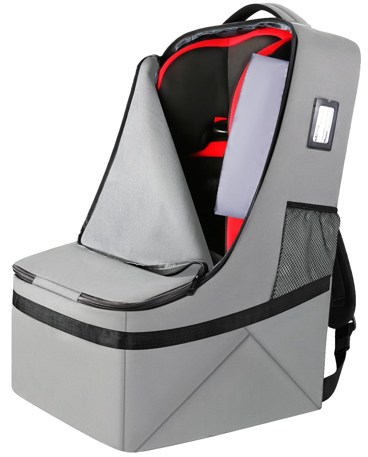 YOREPEK Padded Car Seat Travel Bag Backpack, Toddler Travel Essentials