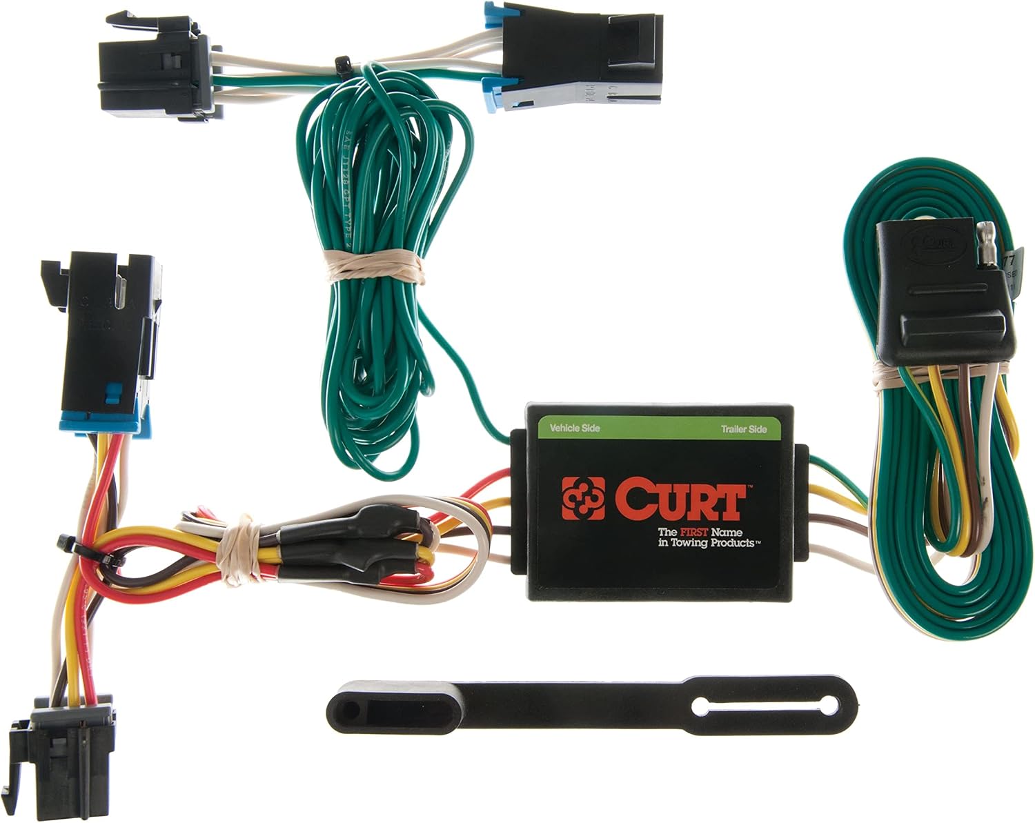 CURT 55377 Vehicle-Side Custom 4-Pin Trailer Wiring Harness for Select Chevrolet Express, GMC Savana