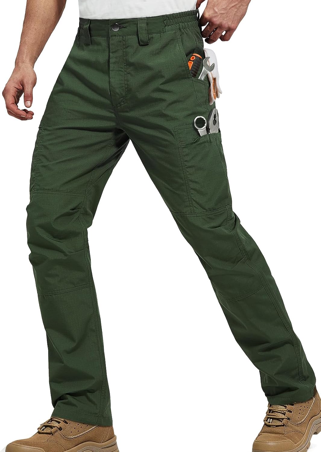 FREE SOLDIER Mens Cargo Work Tactical Pants Ripstop